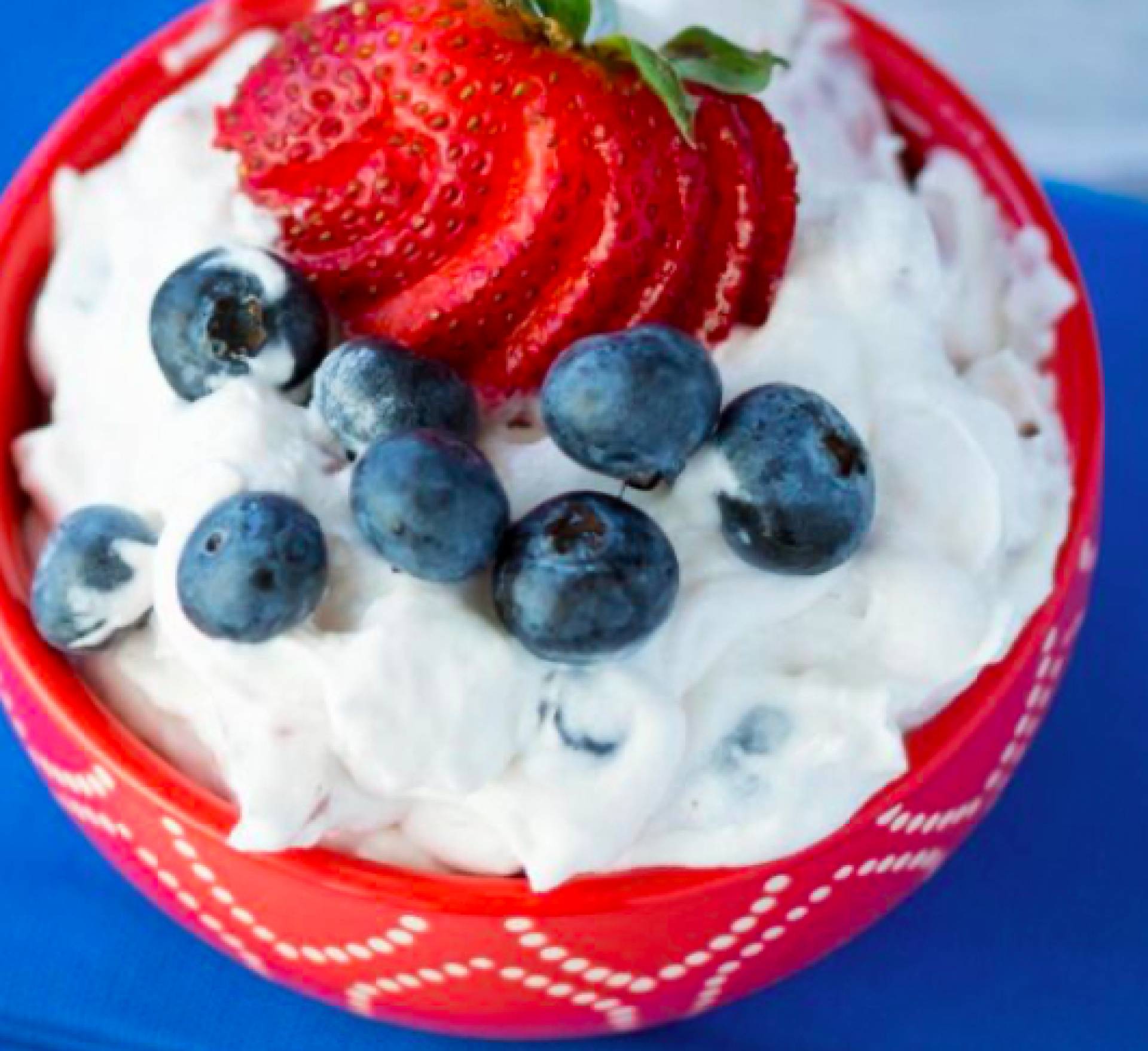 Red, White and Blueberry Fluff